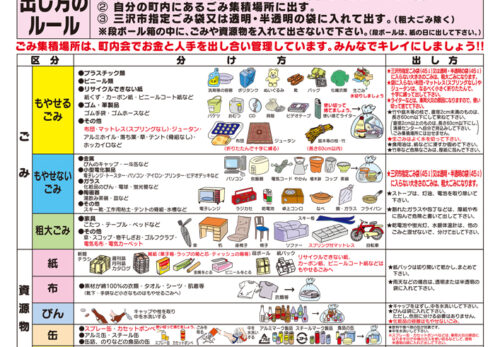 令和6年度版ごみ・資源物収集日程表